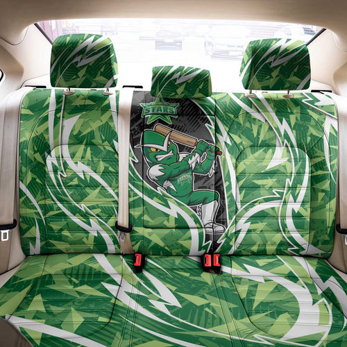 Melbourne Stars Back Car Seat Cover Flaming Lightning Storm Geometric Sports Mascot Art
