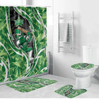 Melbourne Stars Bathroom Set Flaming Lightning Storm Geometric Sports Mascot Art
