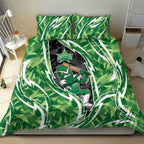 Melbourne Stars Bedding Set Flaming Lightning Storm Geometric Sports Mascot Art