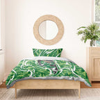 Melbourne Stars Bedding Set Flaming Lightning Storm Geometric Sports Mascot Art