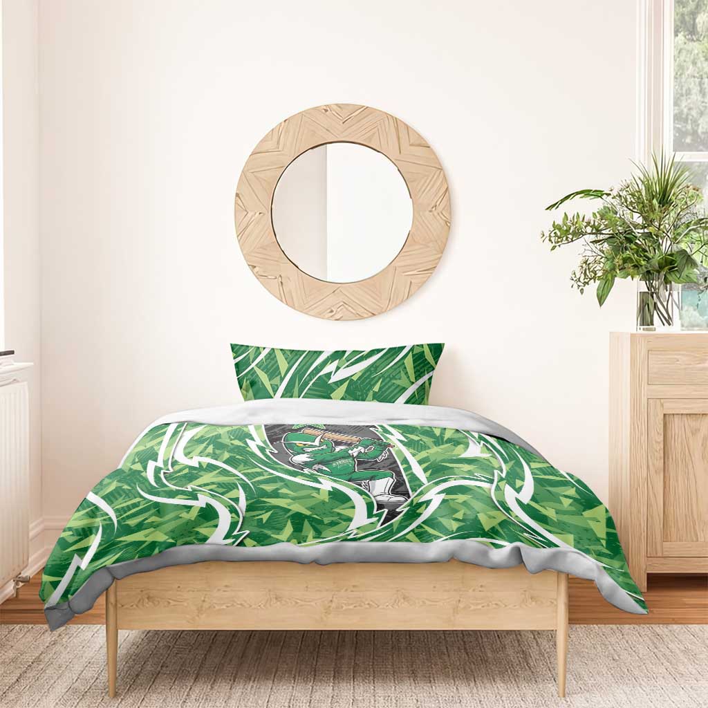 Melbourne Stars Bedding Set Flaming Lightning Storm Geometric Sports Mascot Art
