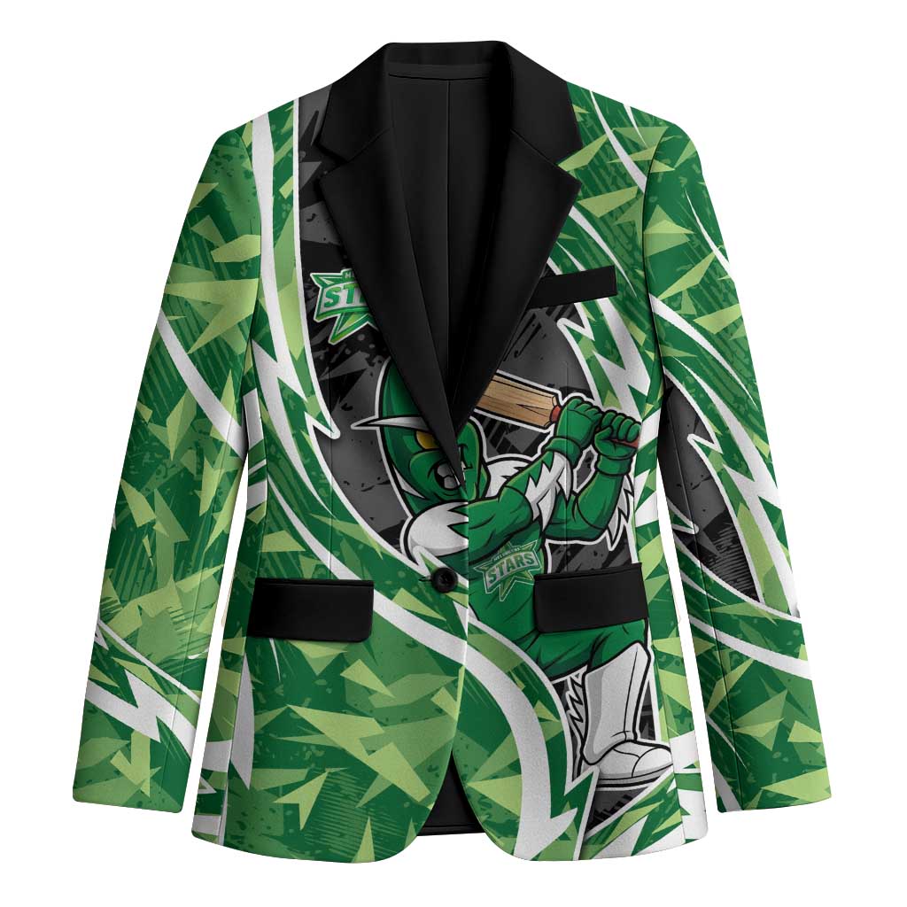 Melbourne Stars Blazer Flaming Lightning Storm Geometric Sports Mascot Art