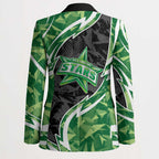 Melbourne Stars Blazer Flaming Lightning Storm Geometric Sports Mascot Art