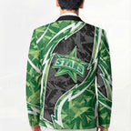Melbourne Stars Blazer Flaming Lightning Storm Geometric Sports Mascot Art