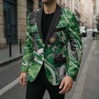 Melbourne Stars Blazer Flaming Lightning Storm Geometric Sports Mascot Art