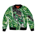 Melbourne Stars Bomber Jacket Flaming Lightning Storm Geometric Sports Mascot Art