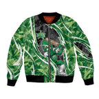 Melbourne Stars Bomber Jacket Flaming Lightning Storm Geometric Sports Mascot Art