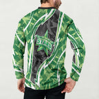 Melbourne Stars Button Sweatshirt Flaming Lightning Storm Geometric Sports Mascot Art
