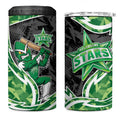 Melbourne Stars 4 in 1 Can Cooler Tumbler Flaming Lightning Storm Geometric Sports Mascot Art