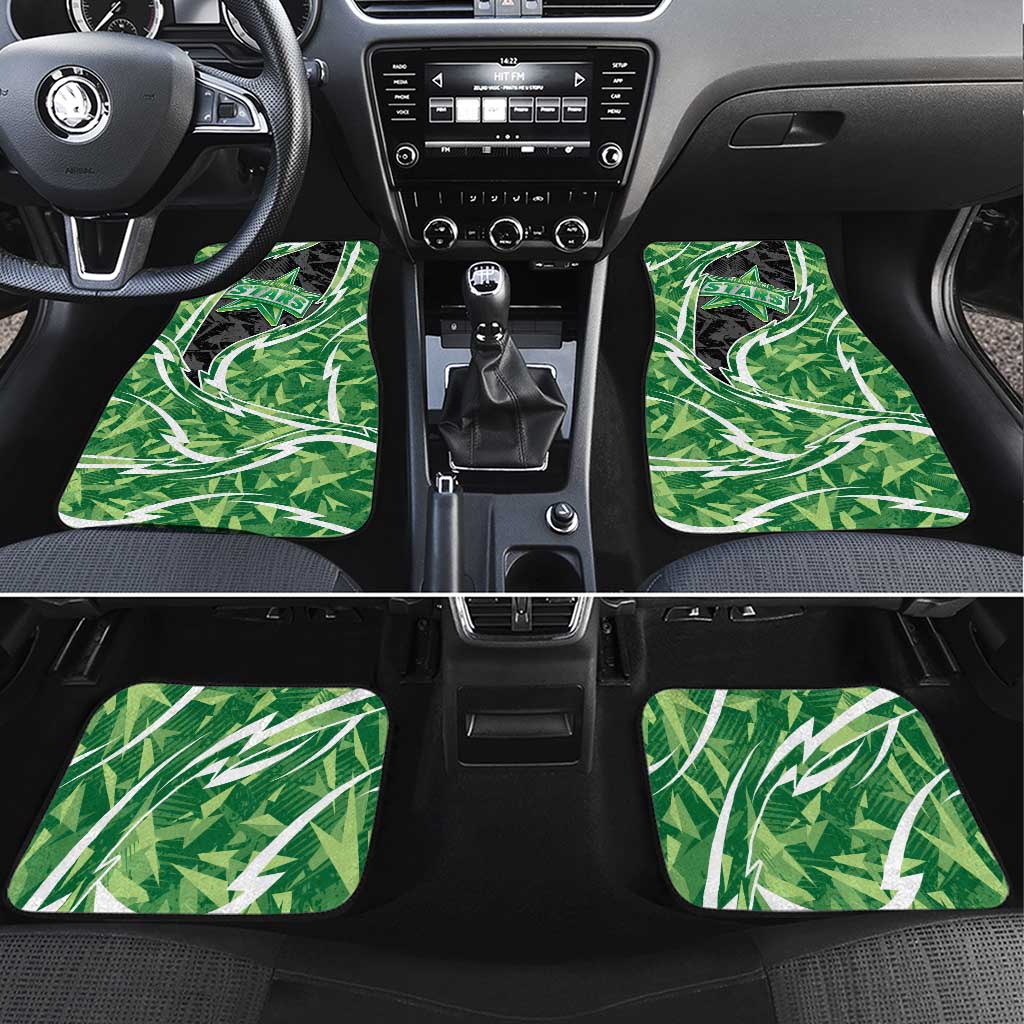 Melbourne Stars Car Mats Flaming Lightning Storm Geometric Sports Mascot Art