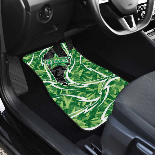 Melbourne Stars Car Mats Flaming Lightning Storm Geometric Sports Mascot Art