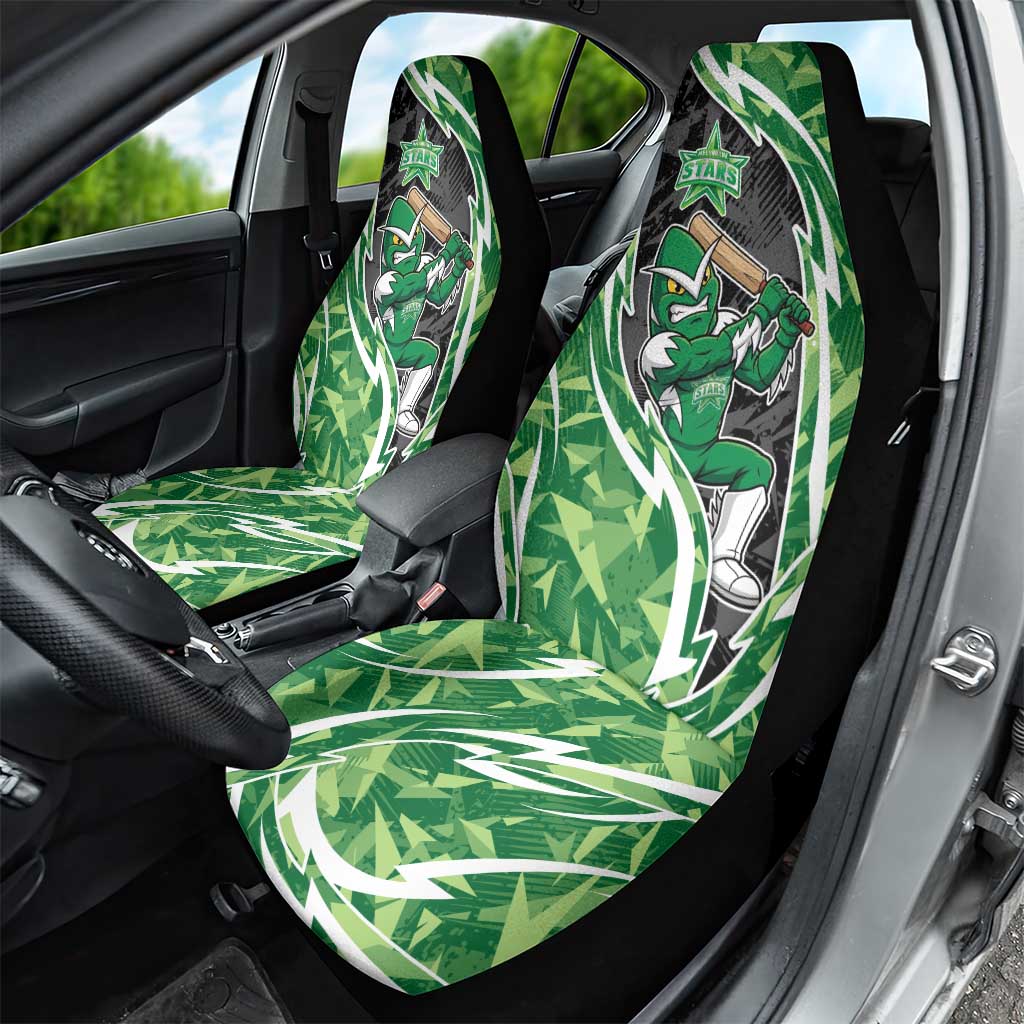 Melbourne Stars Car Seat Cover Flaming Lightning Storm Geometric Sports Mascot Art
