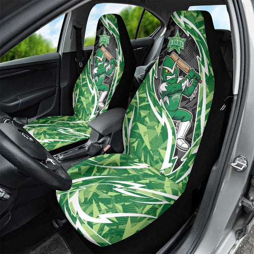 Melbourne Stars Car Seat Cover Flaming Lightning Storm Geometric Sports Mascot Art