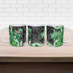 Melbourne Stars Ceramic Mug Flaming Lightning Storm Geometric Sports Mascot Art