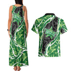 Melbourne Stars Couples Matching Tank Maxi Dress and Hawaiian Shirt Flaming Lightning Storm Geometric Sports Mascot Art