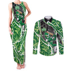 Melbourne Stars Couples Matching Tank Maxi Dress and Long Sleeve Button Shirt Flaming Lightning Storm Geometric Sports Mascot Art