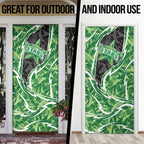 Melbourne Stars Door Cover Flaming Lightning Storm Geometric Sports Mascot Art