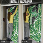 Melbourne Stars Door Cover Flaming Lightning Storm Geometric Sports Mascot Art