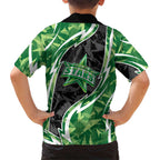 Melbourne Stars Family Matching Mermaid Dress and Hawaiian Shirt Flaming Lightning Storm Geometric Sports Mascot Art