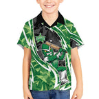 Melbourne Stars Hawaiian Shirt Flaming Lightning Storm Geometric Sports Mascot Art