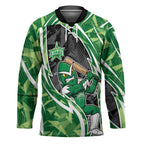 Melbourne Stars Hockey Jersey Flaming Lightning Storm Geometric Sports Mascot Art