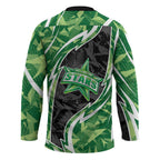 Melbourne Stars Hockey Jersey Flaming Lightning Storm Geometric Sports Mascot Art