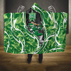 Melbourne Stars Hooded Blanket Flaming Lightning Storm Geometric Sports Mascot Art
