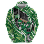 Melbourne Stars Hoodie Flaming Lightning Storm Geometric Sports Mascot Art