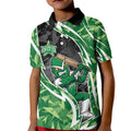 Melbourne Stars Kid Polo Shirt Flaming Lightning Storm Geometric Sports Mascot Art