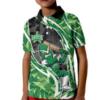 Melbourne Stars Kid Polo Shirt Flaming Lightning Storm Geometric Sports Mascot Art