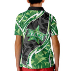 Melbourne Stars Kid Polo Shirt Flaming Lightning Storm Geometric Sports Mascot Art