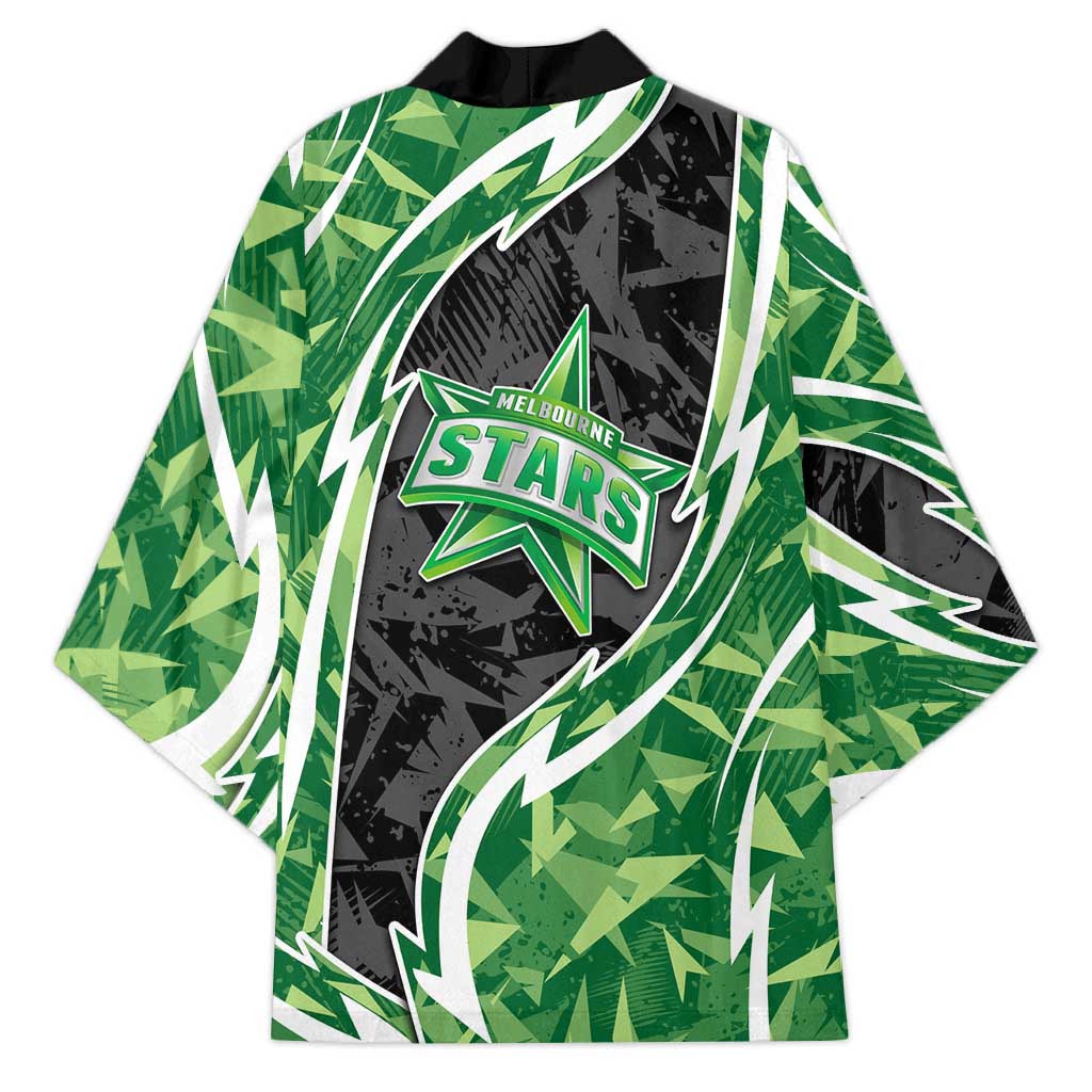 Melbourne Stars Kimono Flaming Lightning Storm Geometric Sports Mascot Art