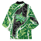 Melbourne Stars Kimono Flaming Lightning Storm Geometric Sports Mascot Art