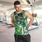 Melbourne Stars Men Tank Top Flaming Lightning Storm Geometric Sports Mascot Art