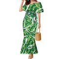 Melbourne Stars Mermaid Dress Flaming Lightning Storm Geometric Sports Mascot Art