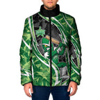 Melbourne Stars Padded Jacket Flaming Lightning Storm Geometric Sports Mascot Art