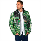 Melbourne Stars Padded Jacket Flaming Lightning Storm Geometric Sports Mascot Art