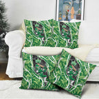 Melbourne Stars Pillow Cover Flaming Lightning Storm Geometric Sports Mascot Art