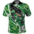 Melbourne Stars Polo Shirt Flaming Lightning Storm Geometric Sports Mascot Art