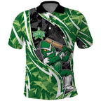 Melbourne Stars Polo Shirt Flaming Lightning Storm Geometric Sports Mascot Art
