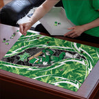 Melbourne Stars Puzzle Flaming Lightning Storm Geometric Sports Mascot Art
