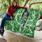 Melbourne Stars Quilt Flaming Lightning Storm Geometric Sports Mascot Art