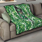 Melbourne Stars Quilt Flaming Lightning Storm Geometric Sports Mascot Art