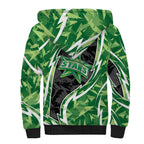 Melbourne Stars Sherpa Hoodie Flaming Lightning Storm Geometric Sports Mascot Art