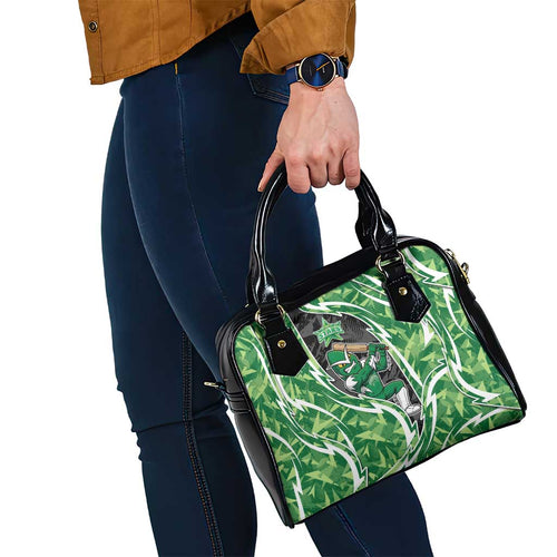 Melbourne Stars Shoulder Handbag Flaming Lightning Storm Geometric Sports Mascot Art