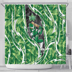 Melbourne Stars Shower Curtain Flaming Lightning Storm Geometric Sports Mascot Art