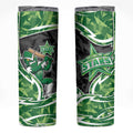 Melbourne Stars Skinny Tumbler Flaming Lightning Storm Geometric Sports Mascot Art