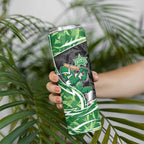 Melbourne Stars Skinny Tumbler Flaming Lightning Storm Geometric Sports Mascot Art