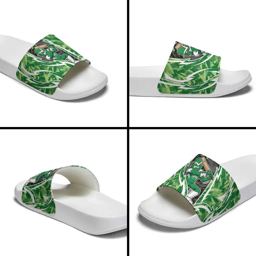 Melbourne Stars Slide Sandals Flaming Lightning Storm Geometric Sports Mascot Art