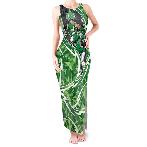 Melbourne Stars Tank Maxi Dress Flaming Lightning Storm Geometric Sports Mascot Art